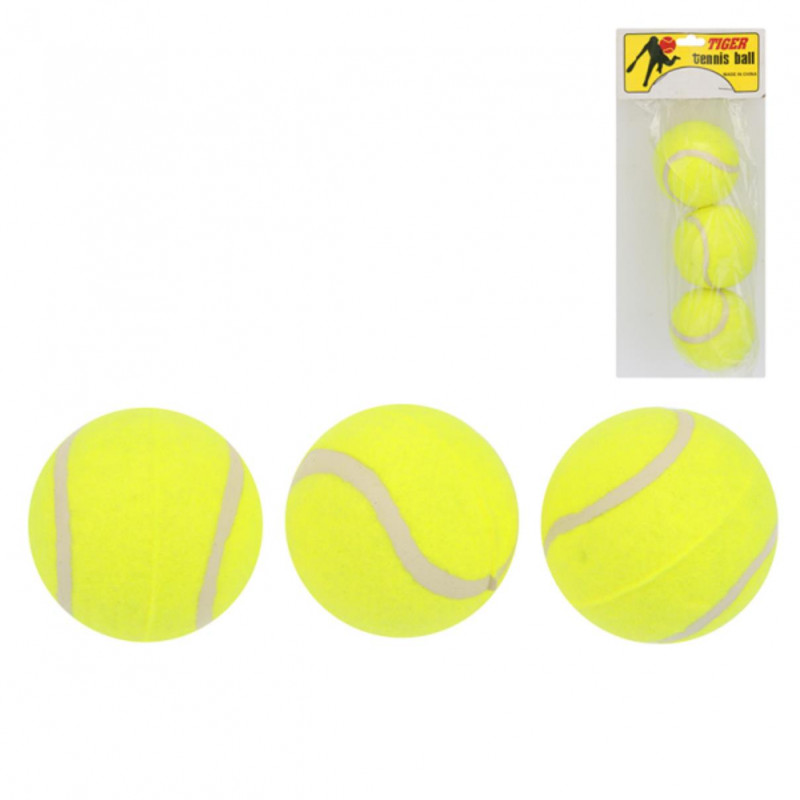 Набор мячей для большого тенниса 3 шт в пакете 200569518